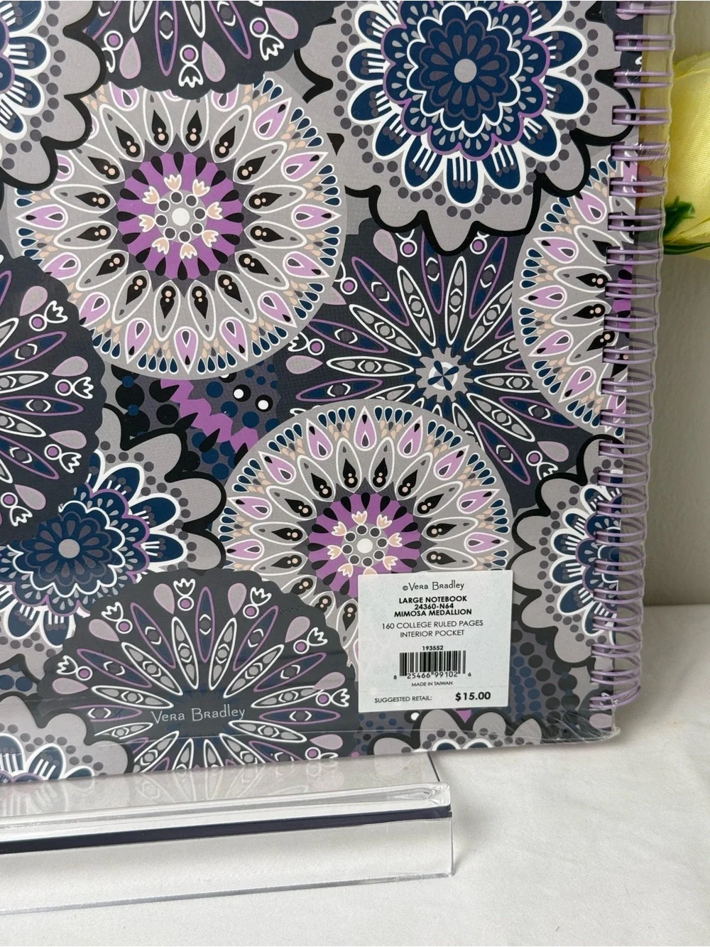 NWT Vera Bradley Mimosa Medallion Large Notebook New